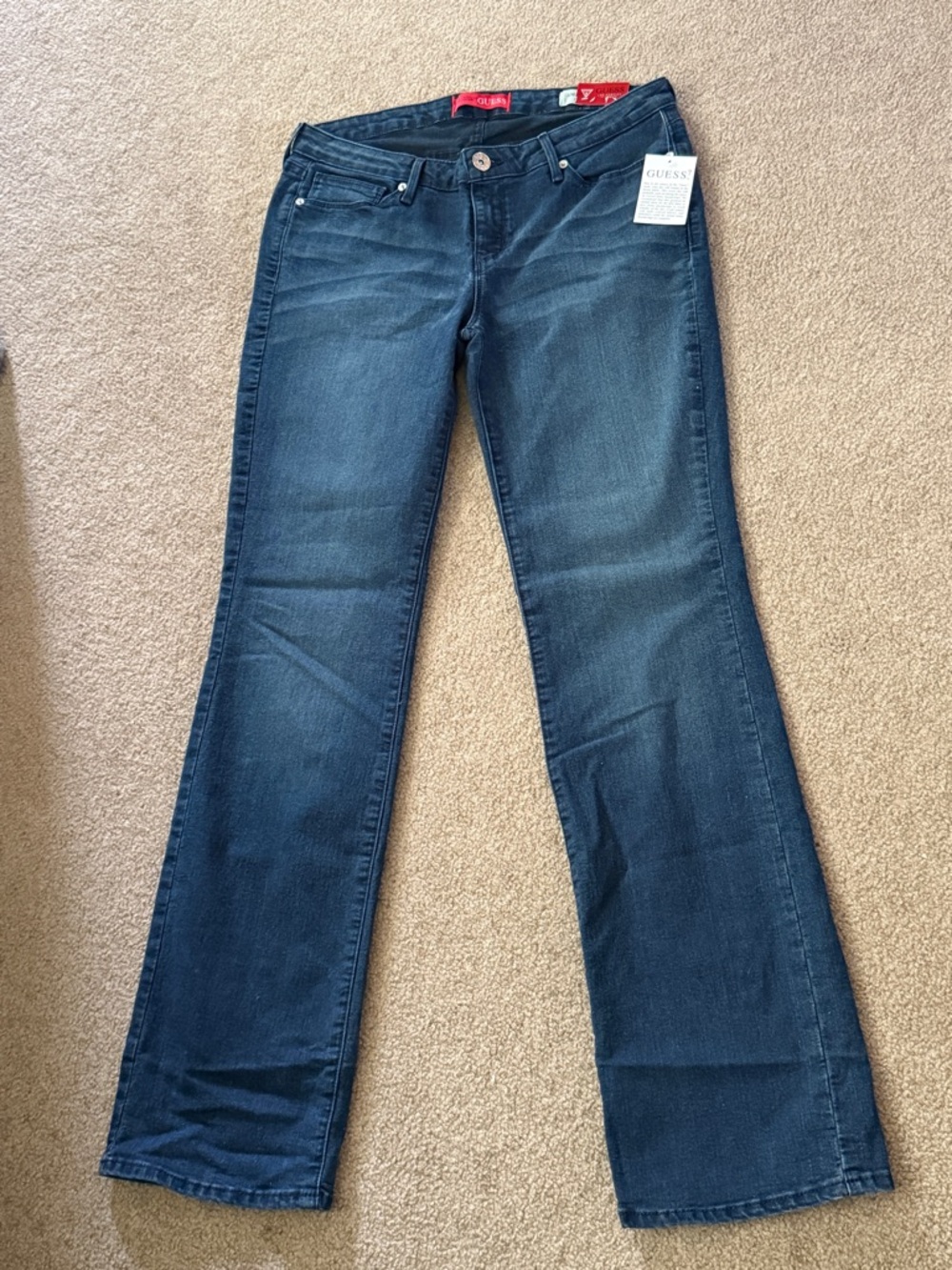 GUESS Women's Dark Blue Flare Jeans